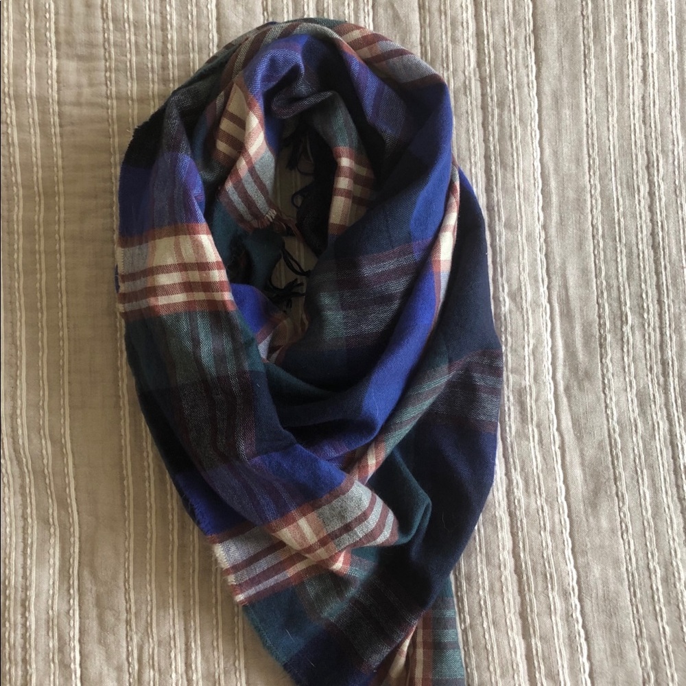 Blanket Scarf Blue/Green